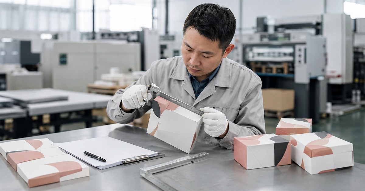 彩盒量产验收时检查尺寸与外观 彩盒量产验收时检查尺寸与外观